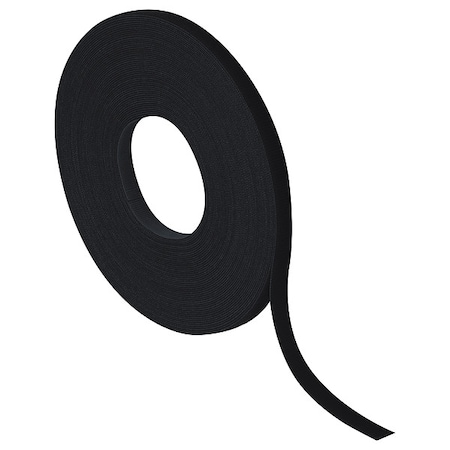Velcro Brand Straps, Self-Grip, 1/2x75 ft., Black, 75', 1/2" W, Black VEL178