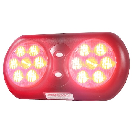 Code 3 Warning Lamp, Round, Red, Sealed VFP36RR
