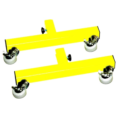 Zoro Select Caster Feet, Fluorescent Yellow Green 1 PR VG-6030