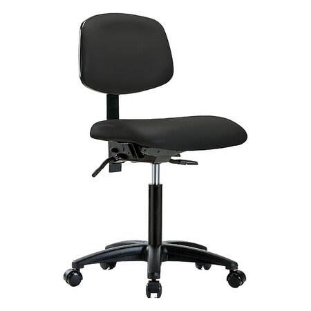 Zoro Select Medium Bench Chair Ergonomic Chair, No Arms, 21" to 28-1/4" Height, Vinyl, Colonial Blue BR-VMBCH-RG-T1-A0-NF-RC-8540