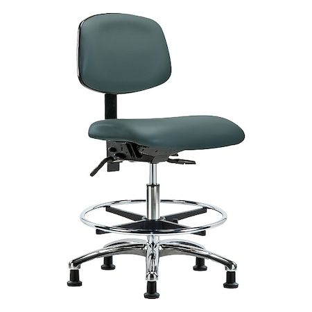 Zoro Select Medium Bench Chair Ergonomic Chair, No Arms, 21-1/2" to 29" Height, Polyurethane, Vinyl BR-VMBCH-CR-T0-A0-CF-RG-8546