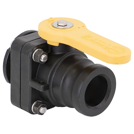Banjo Manual 2-Way Ball Valve, Flange, Polypro VSF200CF