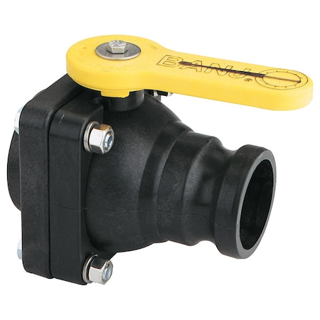 Banjo Manual 2-Way Ball Valve, NPT, Polypro VSF204FP