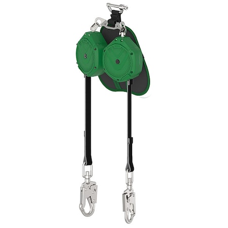Msa Safety V-SHOCK EDGE Leading Edge Personal Fall Limiter Self-Retracting Lifeline, 10 ft. Length, Aluminum VSLEW-032-PE-A