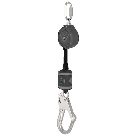 Msa Safety V-SHOCK(R) Personal Fall Limiter Self-Retracting Lifeline, 6 ft. Length, Carabiner, Steel, 1 Leg(s) VSOHW-011-NA-A