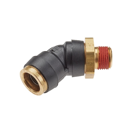 Legris Swivel Elbow, Brass, Black VS379PTCR-12-8