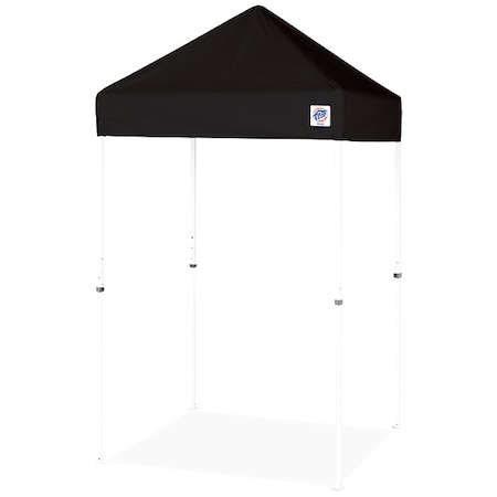 E-Z Up Shelter, Black, 5 ft W, 5 ft L VU2STL05KFWHTBK