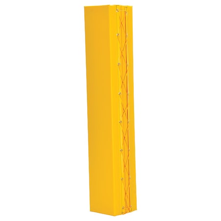 Zoro Select Column Protector, Yllw, 72inH, 12inW, Square V-PAD-S-66-Y