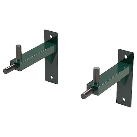 Triactive Usa Wall Mounted Dip Bar, 26 in H, Green WDIP