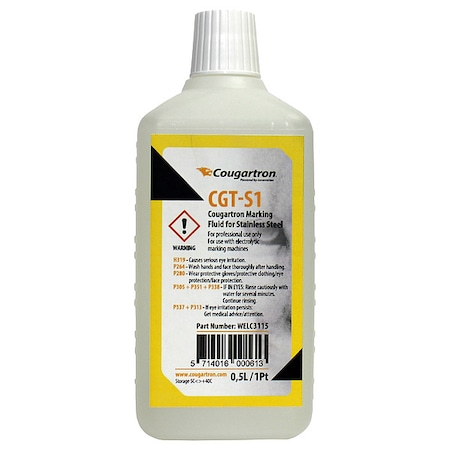 Cougartron Marking Fluid, Bottle, Capacity 1 pt WELC3115