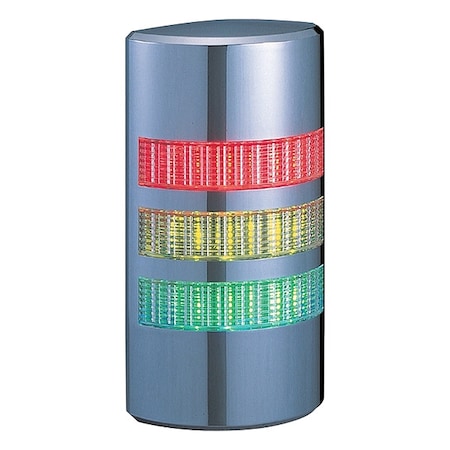 Patlite LED Signal Tower, 24V AC/DC, Not Applicable FPM, 37 1/2 mm Dia. WE-302-RYG