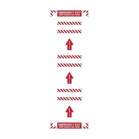 Accuform Floor Sign, 144 in Height, 36 in Width, Polypropylene, Vinyl, Rectangle, English WFK37