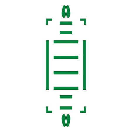 Accuform Floor Marking Tape, 3 in W, Green WFK35GN