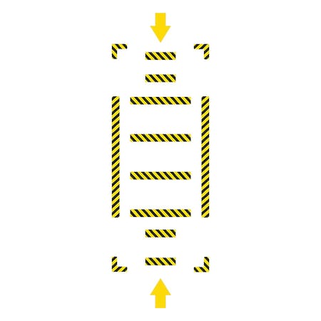 Accuform Floor Marking Tape, 3 in W, Yellow WFK36YL