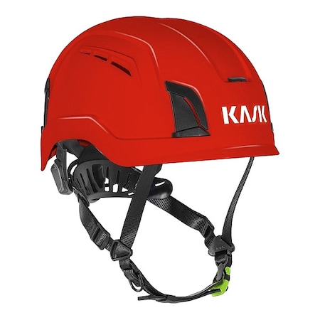 Kask Safety Helmet, Polystyrene, HDPE, Type 1, Class C, Type 2, Class C, Red WHE00099-204