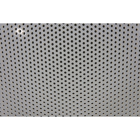 Zoro Select White polypropylene Perforated Sheet 96" L x 48" W x 0.125" Thick PL125125R188S-48X96