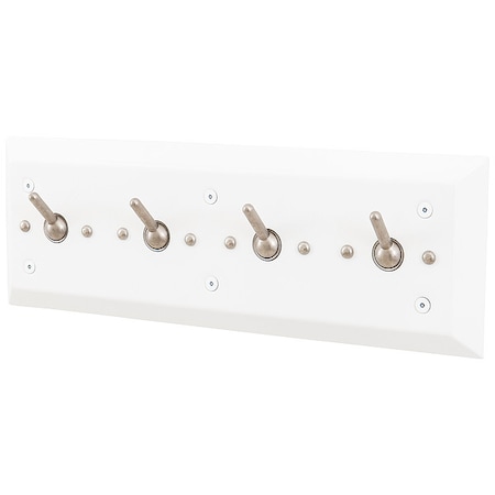 Bestcare Security Hook, 4 Hook, 7/8In D, EnviroGlaze WH1828-SLPT