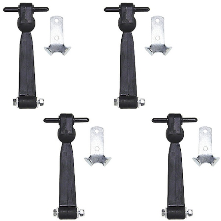 Buyers Products Rubber Hood Catch, PK 4 Wj2084