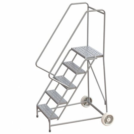Ballymore 6.8 ft H Aluminum Wheelbarrow Ladder, 5 Steps, 350 lb Load Capacity WLARTR105246