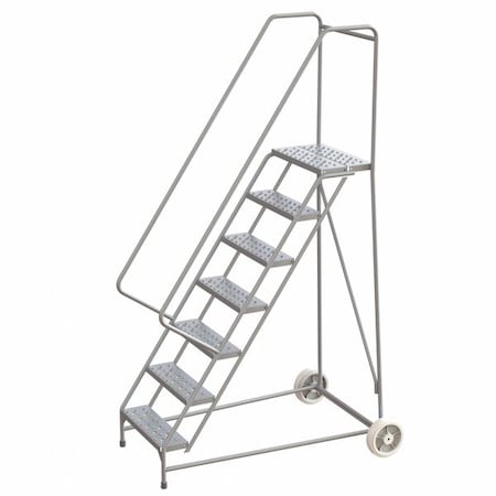 Ballymore 8.5 ft H Aluminum Wheelbarrow Ladder, 7 Steps, 350 lb Load Capacity WLARTR107246