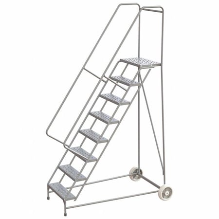 Ballymore 9.3 ft H Aluminum Wheelbarrow Ladder, 8 Steps, 350 lb Load Capacity WLARTR108246