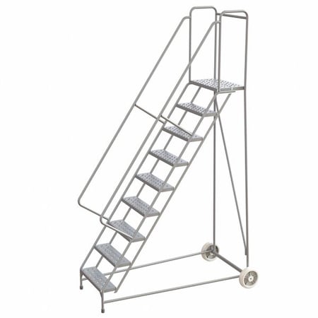 Ballymore 10.2 ft H Aluminum Wheelbarrow Ladder, 9 Steps, 350 lb Load Capacity WLARTR109246