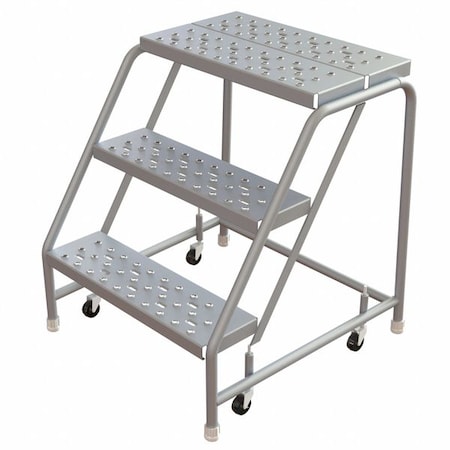 Ballymore 2.5 ft H Aluminum Rolling Ladder, 3 Steps, 350 lb Load Capacity WLAR003246
