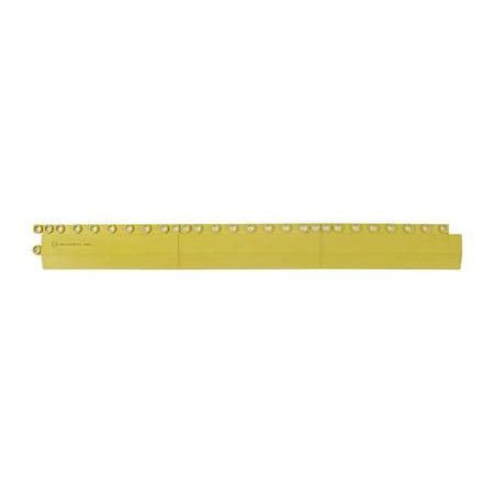 Wearwell Antifatigue Mat, 36 in L x 3 in W, 5/8" Thickness, Nitrile Rubber, Yellow 578.EDGINGFNBRYL