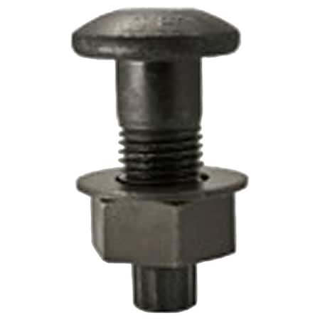 Zoro Select Not Graded, 3/4"-10 Structural Bolt, Plain Steel, 2 3/4 in L, 250 PK WWG-BLT10469