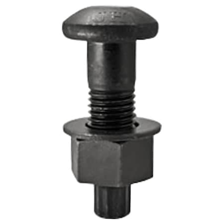Zoro Select Not Graded, 3/4"-10 Structural Bolt, Plain Steel, 3 in L, 240 PK WWG-BLT10492