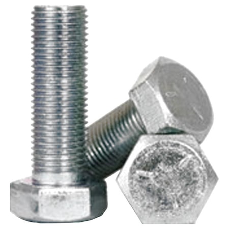 Zoro Select Grade 5, 9/16-12" Hex Head Cap Screw, Zinc Plated Steel, 1-1/4 in L, 20 PK WWG-BLT10107
