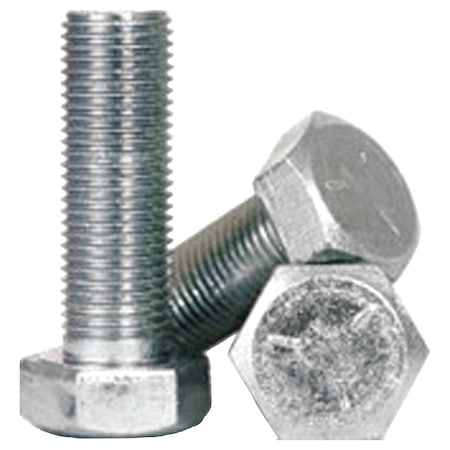 Zoro Select Grade 5, 9/16-12" Hex Head Cap Screw, Zinc Plated Steel, 1-3/4 in L, 20 PK WWG-BLT10108