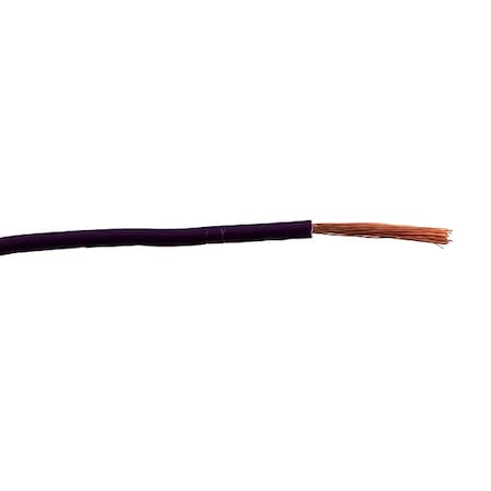 Zoro Select High Temp and High-Voltage Wire, MTW, 14 AWG, Violet, Stranded, 600V, 10 ft 827D83