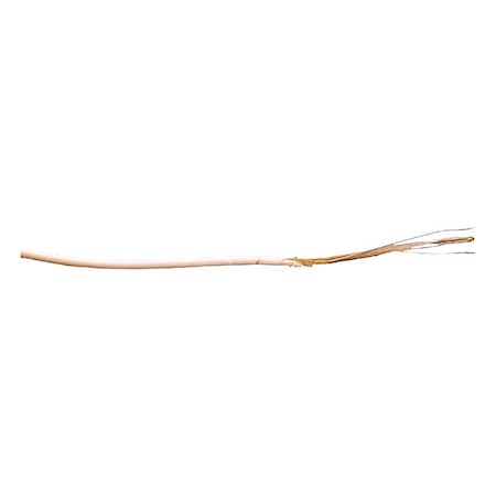 Zoro Select High Temp and High-Voltage Wire, TFE, 22 AWG, White, Stranded, 300V, 50 ft 827D49