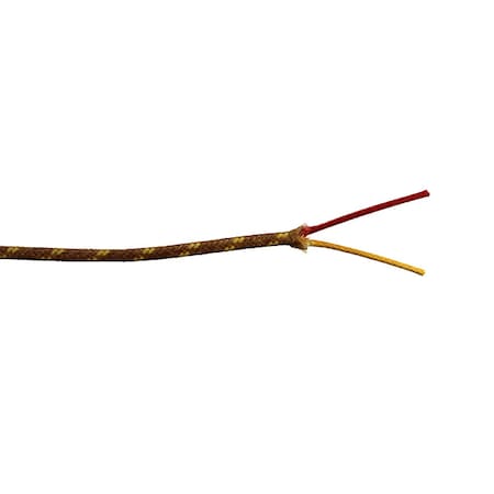 Zoro Select ThermocoupleWire, TypeK, 20AWG, Brown, 10ft 827D96