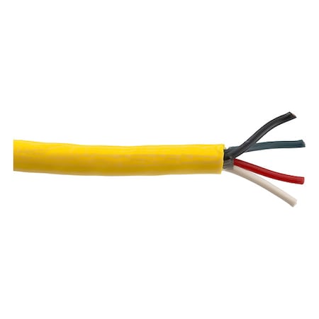 Carol Portable Cord, STOW, 16 AWG, 4 C, Yellow, PVC, Stranded, 600V, Indoor/Outdoor, 25 ft 86964.05-25