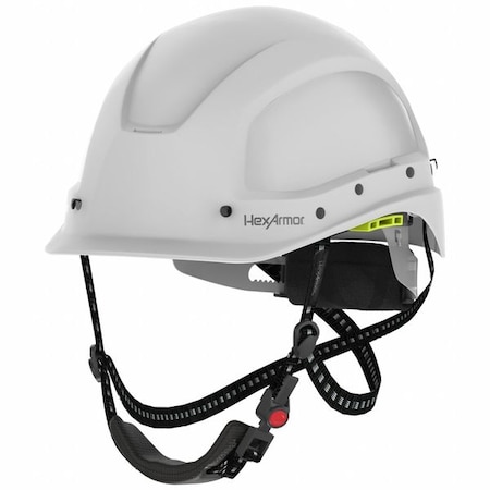Hexarmor Suspension Helmet, White, Ceros, ABS, 4 Point Ratchet, Type 1, Class C, White 16-17001