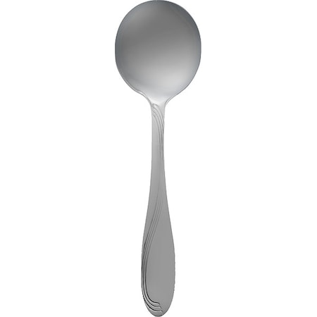 Iti Bouillon Spoon, 5 7/8 in L, Silver, PK12 WAV-113