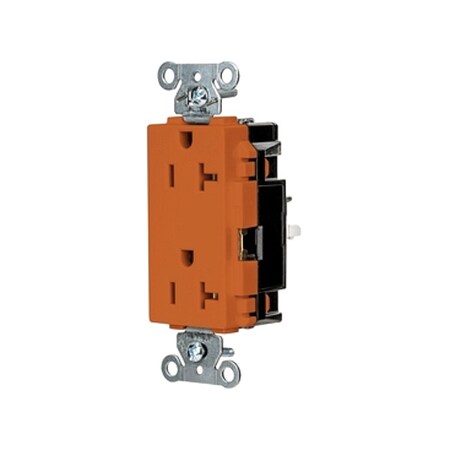 Hubbell Wiring Device-Kellems Straight Blade Receptacle, 5-20R, 20 A, 125V AC, 2 Pole, 3 Wire, Surface Mount, Grounded HBL2162STO