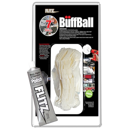 Flitz X-large 7" Buff Ball W/ Free Polish WB201-50