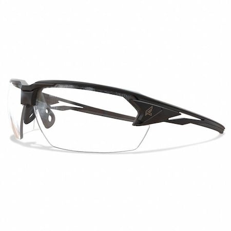 Edge Eyewear Pumori, Safety Glasses, Anti-Fog, Clear Lens, Black Frame, Half-Frame XP411VS