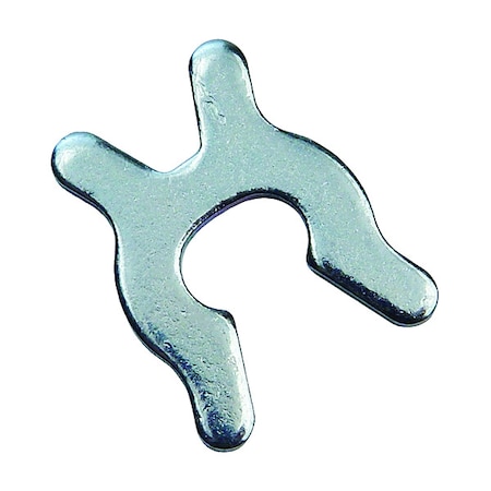 Zoro Select X-Retaining Ring, Spring Steel Zinc Plated Finish, 3/16 in Shaft Dia, 25 PK WWG-XRING0187