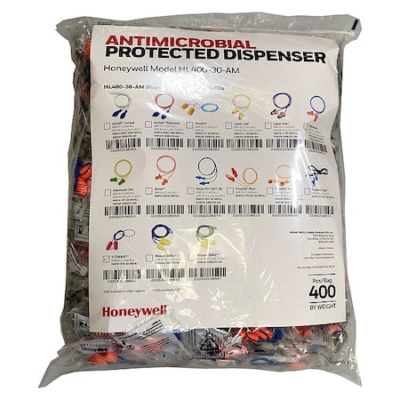 Honeywell Howard Leight HL400 Earplug Dispenser Refill, Foam, Bullet, 32 dB NRR, Corded XTR-30-REFILL