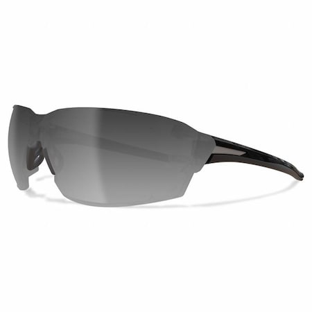 Edge Eyewear Nevosa, Safety Glasses, Anti-Scratch, Silver Lens, Black Frame, Full-Frame XV417
