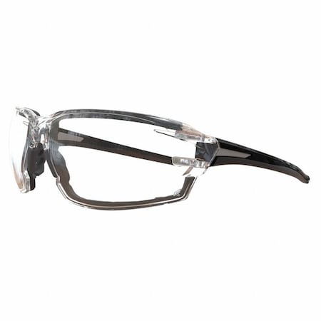 Edge Eyewear Nevosa, Safety Glasses, Anti-Scratch, Clear Lens, Black Frame, Full-Frame XV411AFG
