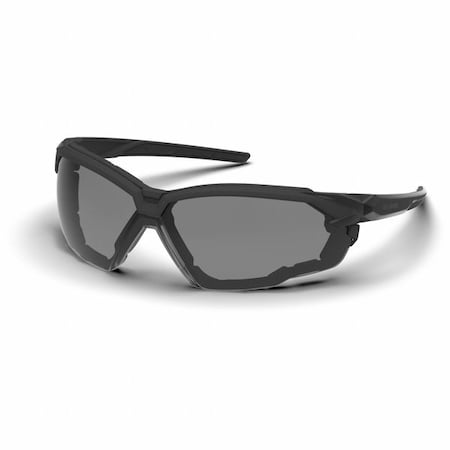 Hexarmor X1G, Safety Glasses, Anti-Fog & Anti-Scratch, Gray Lens, Black Frame, Half-Frame 11-32002-02