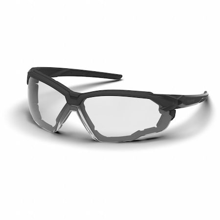 Hexarmor LT400G, Safety Glasses, Anti-Fog & Anti-Scratch, Clear Lens, Black Frame, Half-Frame 11-32001-02