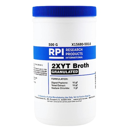 Rpi 2XYT Broth, Granulated, 500g X15680-500.0