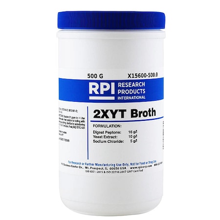Rpi 2XYT Broth, Powder, 500g X15600-500.0