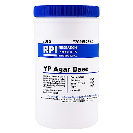 Rpi YP Agar Base, 250g Y20095-250.0